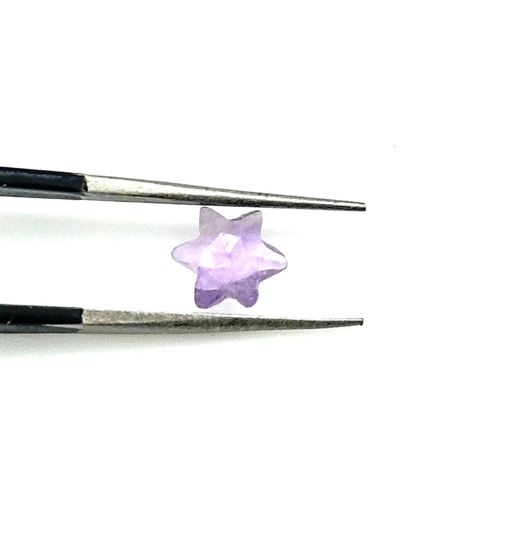 Tiny Natural Pink Amethyst Stars, Pink Amethyst Star Shape Beads, 6 MM Star Shape Gemstone for Jewlery & Cafts, 6 Sides Carving Star Beads