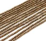 Load image into Gallery viewer, Natural Pyrite Faceted Rondelle Beads, Shiny Pyrite Faceted Beads, AAA Pyrite Gemstone Beads for Jewelry Making, Loose Beads, 3-3.5 MM