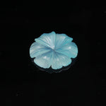 Load image into Gallery viewer, Aqua Chalcedony Flower Shape Carving, Blue Flower Shape Gemstone Beads, Flower Charms, 25 MM Reiki Healing Crystal Gifts
