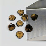 Load image into Gallery viewer, 2,3,4,5,6 pcs 100% Natural Smoky Quartz Cut Faceted Heart Shape Gemstone, Carving, Smoky Quartz Gemstone, Cut Faceted Loose Gemstone 12 mm