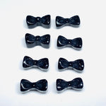 Load image into Gallery viewer, 2,3,4,5 Pcs Black Sunstone Hand Carved Bow Shape, Bow Shape Gemstone For Jewellery, Bow Shape Gemstone, 12X6 mm