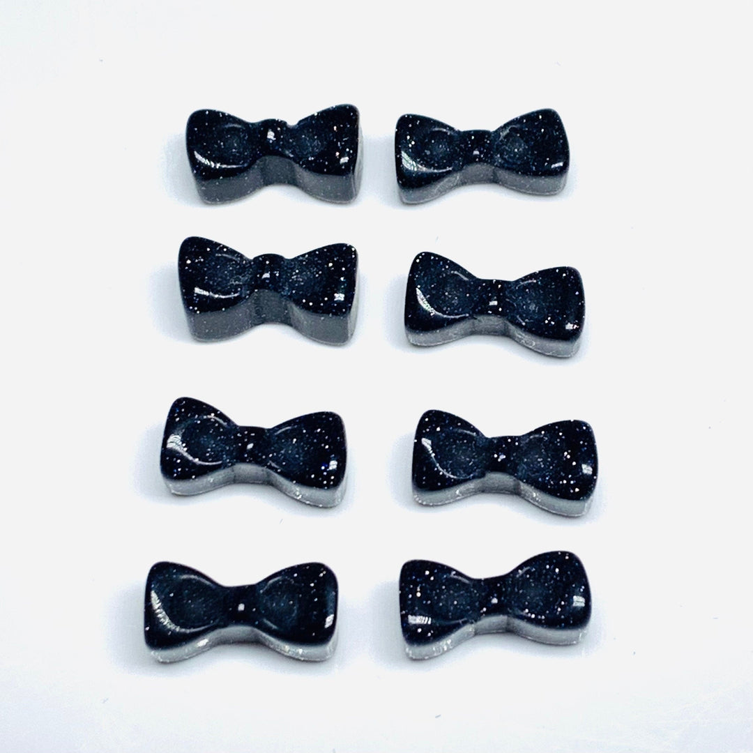 2,3,4,5 Pcs Black Sunstone Hand Carved Bow Shape, Bow Shape Gemstone For Jewellery, Bow Shape Gemstone, 12X6 mm