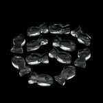 Load image into Gallery viewer, Natural Crystal Quartz Fish Charm Beads, Fancy Fish Shape Carved Gemstone, 7X14 MM, Goddess Power Stone Carving, Jewelry Making Diy Beads