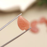 Load image into Gallery viewer, Natural Peach Moonstone Leaf Shape Beads, AAA Moonstone Hand Carved Leaf Shape Gemstone Briolettes, Leaves Beads, 17 MM Loose Leaf Charms
