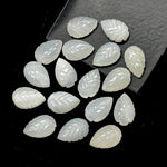 Load image into Gallery viewer, Natural White Moonstone Leaf Shape Briolettes, AAA Moonstone Hand Carved Leaf Shape Gemstone Beads, Leaf Beads, 14 MM Loose Leaf Charms