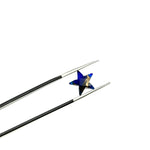 Load image into Gallery viewer, Dark Blue Copper Turquoise Star Shape Beads, Blue Turquoise Faceted Star Beads, Gemstone Carving Beads, Hand Carved Star Charms 10 MM