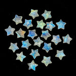 Load image into Gallery viewer, Natural Rainbow Moonstone Star Beads, Blue Flashy Carved Star Shape Briolette's, 10 MM Faceted Star Shape Charms, Loose Star Beads Crystal