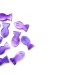 Load image into Gallery viewer, Natural Amethyst Fish Charm Beads, Fancy Fish Shape Carved Gemstone, 7X14 MM Loose Gemstone Fishes For Jewelry Making, February Birthstone