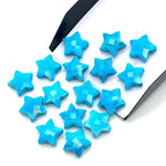 Load image into Gallery viewer, AAA Blue Turquoise Star Shape Briolettes, Turquoise Faceted Star Beads, Wholesale Loose Beads for Jewelry, 12 MM, Hand Carved Star Charms