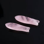 Load image into Gallery viewer, AAA Rose Quartz Handmade Fish Carving Beads, Pink Rose Quartz Healing Fish Shape Gemstones, 10X30 MM, Fish Charms For Jewelry Making