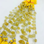 Load image into Gallery viewer, 2,3,4,5,6 Pcs 100% Natural Yellow Aquamarine Leaf Shape Carving Briolettes , Leaf Carved Gemstone, Gemstone Briolettes For Jewellery 8-10mm