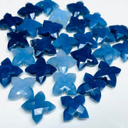 2,3,4,5 Pcs Natural Blue Opal Hand Carved Flower Shape, Carved Flower Shape Gemstone For Jewellery, Flower Shape Gemstone, 12 mm