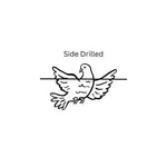Load image into Gallery viewer, 1 Pc Hand Carved Mother of Pearl Dove Bead, Jewelry Making (12x13 MM, Side Drill, 1 Pc