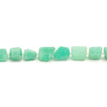 Load image into Gallery viewer, Natural Amazonite Nuggets Shape Beads, Green Amazonite Tumble Shape Gemstone Beads, 6X8-7-9MM, 8" Faceted Jewelry Making Loose Beads
