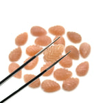 Load image into Gallery viewer, Natural Peach Moonstone Leaf Shape Briolettes, AAA Hand Carved Leaf Shape Gemstone Beads, Moonstone Leaf Beads, 14 MM Loose Leaf Charms