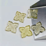 Load image into Gallery viewer, 1,2,3,4 Pcs Natural lemon quartz Hand Carved Flower Shape, Carved Flower Shape Gemstone For Jewellery, Flower Shape Gemstone, 14mm