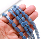 Load image into Gallery viewer, AAA Blue Opal Faceted Tumble Shape Gemstone Beads, Blue Opal Nuggets Shape Beads, 8" Fancy Wholesale Jewelry Beads, 7-8 MM