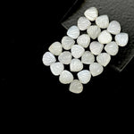 Load image into Gallery viewer, Natural White Moonstone Shell Shape Briolette's, Hand Carved Shell Beads, Fancy Shape Gemstone For Jewelry and Craft Making, 8 MM