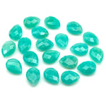 Load image into Gallery viewer, Amazing Amazonite Pear Shape Beads, AAA+ Quality Faceted Teardrop Bead, 9X12 MM Briolette Beads, Matched Pairs, Jewelry Making Beads