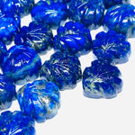 Load image into Gallery viewer, 2,3,4,5 Pcs Natural  Lapis Lazuli Hand Carved Fancy Shape,  Hand  Carved Fancy Shape Gemstone For Jewellery, Fancy Shape Gemstone, 10 mm