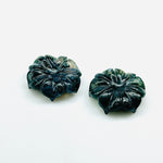 Load image into Gallery viewer, Natural Moss Agate Flower Shape Carved Gemstone, Moss Agate Flower Shape Carving, Gemstone For Jewlery 17 mm, Craft Making Flower Charm