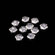 Clear Crystal Quartz Star Shape Beads, Natural Crystal Quartz Faceted Star Shape Charms, 10 MM Star Beads