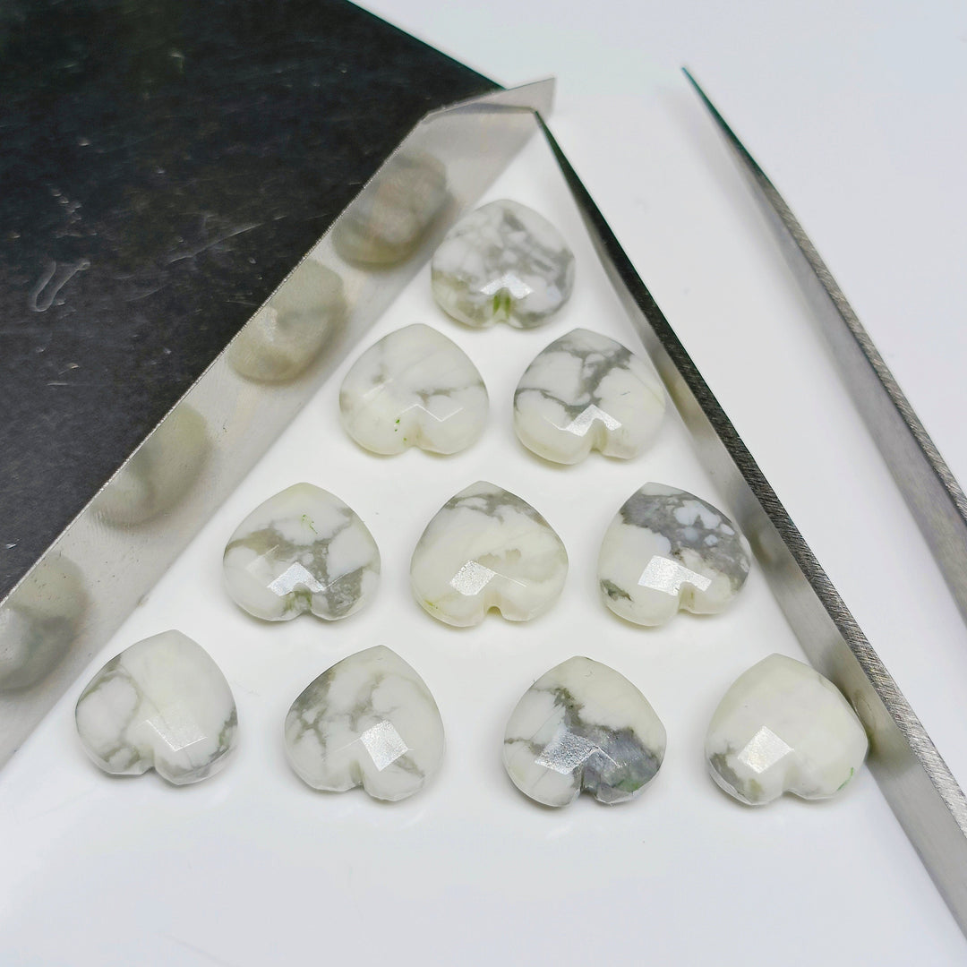 5,6,7,8,9,10 Pcs 100% Natural Dendrite Opal Heart Shape Faceted Briolettes , Faceted Gemstone, Gemstone Beads For Jewellery making , 10 mm