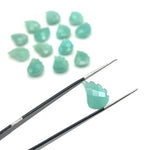 Load image into Gallery viewer, Natural Amazonite Leaf Shape Beads, Amazonite Leaf Shape Briolette's, Faceted Fancy Carvings for Jewelry, 11X15 MM, Wholesale Gemstone Beads