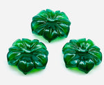 Load image into Gallery viewer, Natural Green Onyx Flower Shape Carved Gemstone, Green Onyx Flower Shape Carving, Gemstone For Jewlery 17 mm, Craft Making Flower Charms