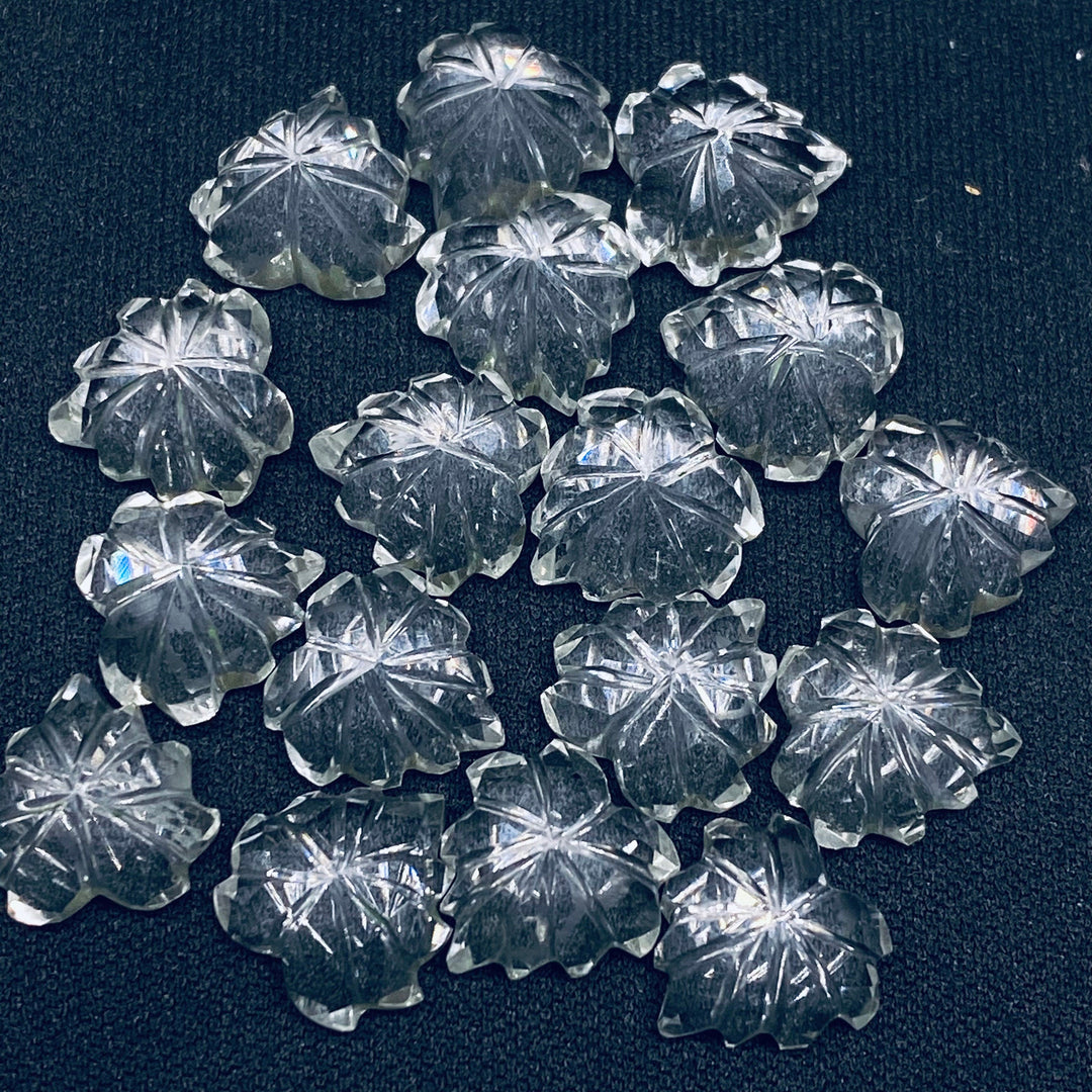 2,5,6,7,8,9,10 pcs Natural Crystal Quartz Hand Carved Heart Shape, Carved Heart Shape Gemstone For Jewellery, Heart Shape Carving 10 mm