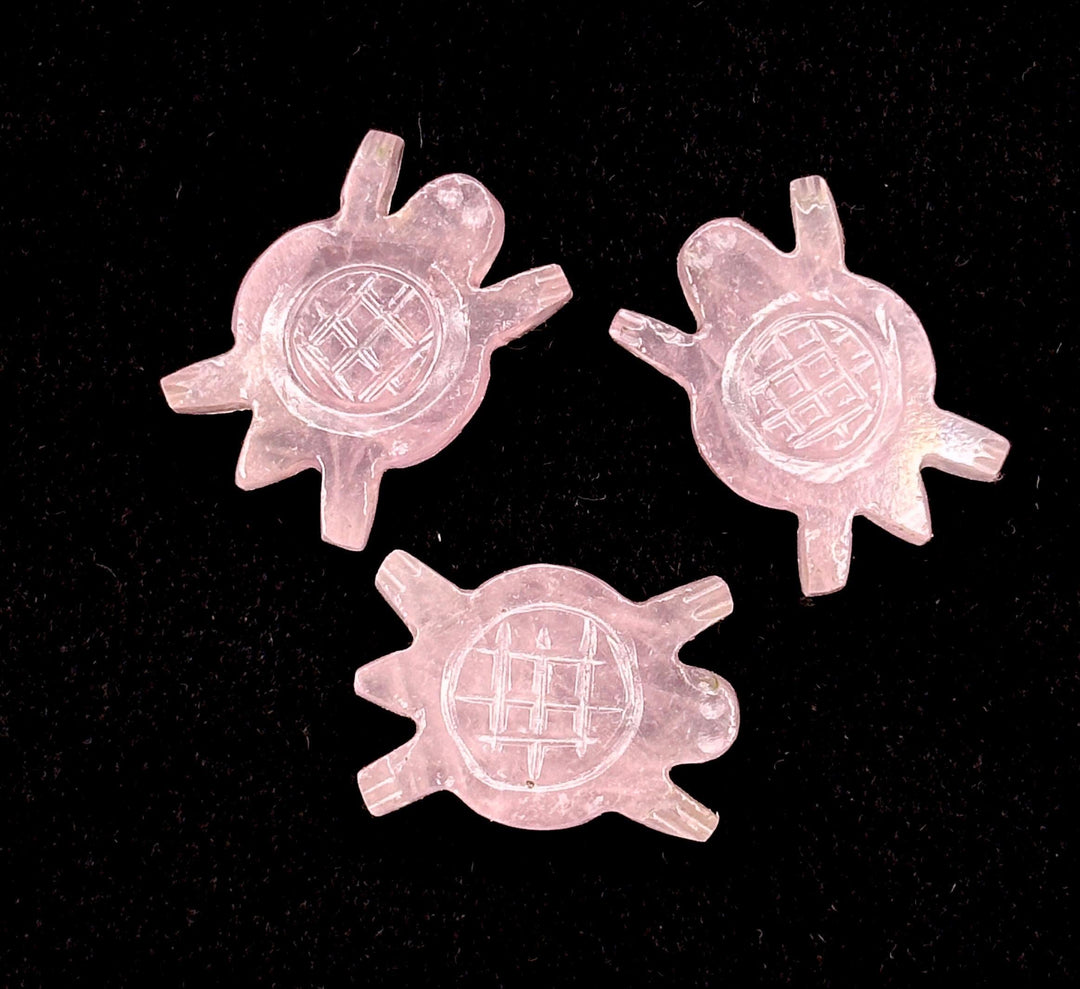Natural Rose Quartz Turtle Shape Carving, AAA Rose Quartz Turtle Shape Gemstone, 16 MM Loose Gemstones, Harmony in Stone, Healing Stone