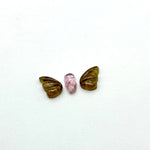Load image into Gallery viewer, natural tourmaline Butterfly Shape Carving, Hand carved tourmaline Butterfly loose carving, carved butterfly for jewelry Making 19x9mm.