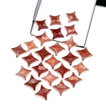 Load image into Gallery viewer, Strawberry Quartz Ninja Star Shape Carving Beads, Fancy Star Shape Gemstone Beads, 11X15 MM Jewelry Making Star Shape Briolettes Loose Beads