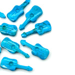 Load image into Gallery viewer, AAA Turquoise Guitar Shape Carving Beads, Blue Turquoise Guitar Shape Hand Carved Gemstone, 26 MM, Miniature Guitar Shape Gemstone