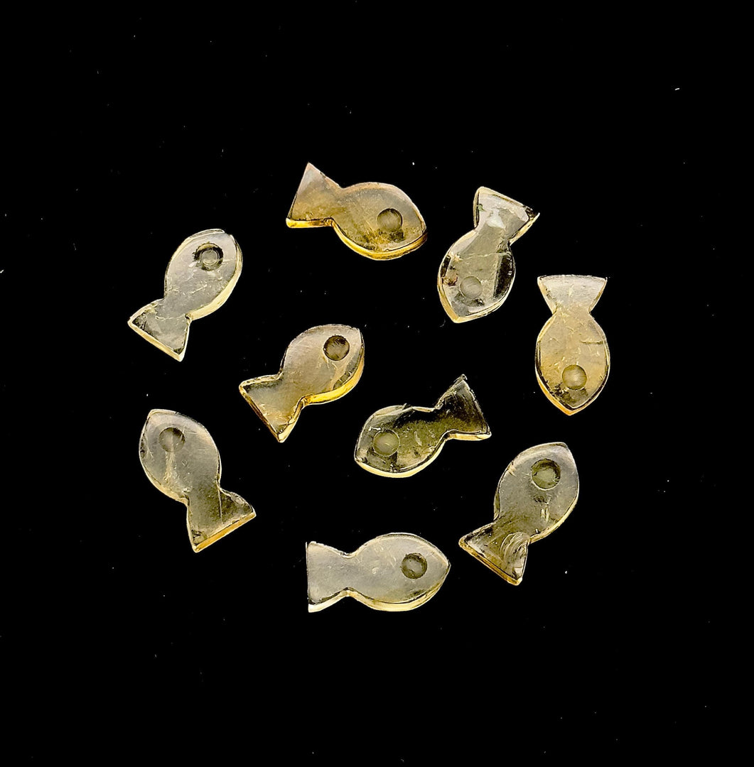 Natural Citrine Fish Shape Stone, AAA Citrine Fish Shape Carved Gemstone, 14 MM Loose Gemstone Fishes, Healing Fish Charms for Jewelry