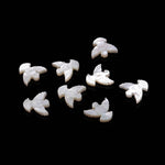 Load image into Gallery viewer, 1 Pc Hand Carved Mother of Pearl Dove Bead, Jewelry Making (12x13 MM, Side Drill, 1 Pc