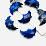 Load image into Gallery viewer, Faceted Lapis Lazuli Eagle Gemstone: Hand Carved Fancy Shape (16X10 mm)