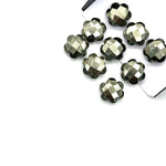 Load image into Gallery viewer, Natural Pyrite Hand Carved Flower Shape Beads, Faceted Pyrite Flower Shape Briolettes, Jewelry Making Gemstone Flower Chams 10 MM