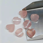 Load image into Gallery viewer, 2,3,4,5,6 pcs100% Natural Rose quartz twisted heart Shape Carved Gemstone,Loose Gemstone, fancy Shape Gemstone Jewlery,Carved Gemstone 12 mm