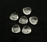 Load image into Gallery viewer, Natural Crystal Quartz Shell Shape Beads, 8 MM Hand Carved Seashells, Tiny Carved Beads, Shell Charms, Jewelry &amp; Craft Making Gemstones