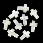 Load image into Gallery viewer, Natural White Moonstone Cross Shape Briolettes, AAA Moonstone Gemstone Beads, Holy Cross Charm for Jewelry, 15 MM Jesus Lord Spiritual Beads