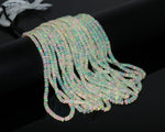 Load image into Gallery viewer, Ethiopian Opal Rondelle Beads: Flashy White Opal Jewelry, 3-5.5mm