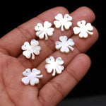 Load image into Gallery viewer, 1 Pc Pearl Flower Shape Beads, Mother of Pearl Hand Carved Flower Gemstone for Jewelry, Hand Carved Floral Beads, 15 MM, Top Drill Beads