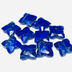 Load image into Gallery viewer, 2,3,4,5 Pcs Natural Lapis Lazuli Hand Carved Flower Shape Gemstone - 12MM Flower Shape Loose Carving - Handmade Gemstone Carving For Jewelry