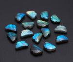 Load image into Gallery viewer, Carved Labradorite Cloud Beads: Flashy Gemstone Jewelry Charms 20mm