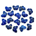 Load image into Gallery viewer, Natural Lapis Lazuli Butterfly Shape Beads, Blue Lapis Hand Carved Butterfly Briolettes, Gemstone Carving Beads, 13 MM Mini Butterfly Charms