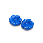 Load image into Gallery viewer, Natural Lapis Lazuli Overlapped Flower Shape Stone, Hand Carved Lapis Flower Gemstone for Jewelry Making, 20 MM Crystal Gifts