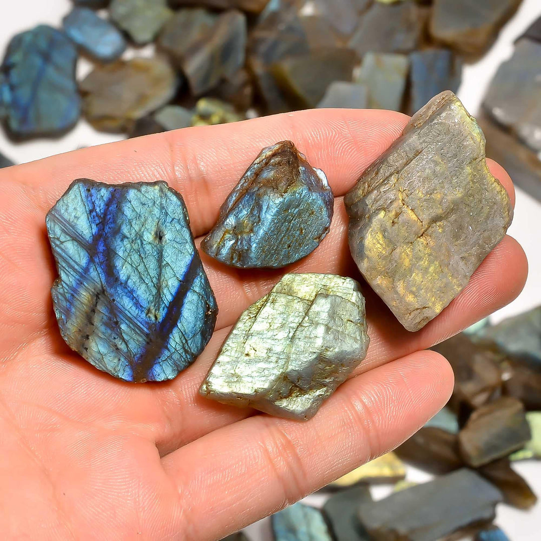 100% Natural Raw Labradorite Rough Gemstone, Labradorite Rough Crystal, Healing Crystal & Stones, Labradorite Slab and Slice 20X15 35X15 mm