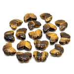 Load image into Gallery viewer, Natural Tiger Eye Shape Beads, AAA Tiger Eye Hand Carved Butterfly Briolettes, Gemstone Carvings, 13 MM Mini Butterfly Charm