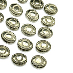 Load image into Gallery viewer, Natural Pyrite Evil Eye Beads, Hand Carved Gemstone Beads, Loose Oval Eye Beads, Pyrite Evil Eye Charm Beads, Loose Carving Beads 10X12 MM
